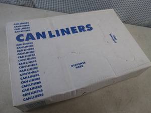 (BR3) Box of 250 Can Liners 33 Gallon 33 x 39 Clear 0.65 Mil