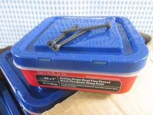 (BR3) Case of 20 - 1 Pound Packs of SteelLinx #6 x 2 Phillips Bugle Head Fine Thread Black Phosphate Sharp Point Drywall Construction Screws