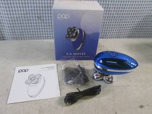 (BSB) Pop Sonic 5.0 Shaver 5-Head Face, Head and Body Shaver in Blue