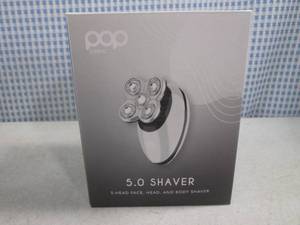 (BSB) Pop Sonic 5.0 Shaver 5-Head Face, Head and Body Shaver in Chrome