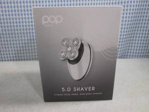 (BSB) Pop Sonic 5.0 Shaver 5-Head Face, Head and Body Shaver in Chrome