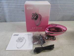 (BSB) Pop Sonic 5.0 Shaver 5-Head Face, Head and Body Shaver in Pink