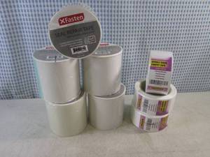 (BS) 5 Rolls Seal Repair Tape Waterproofing White 4 x 10 and 3 Rolls Double Sided Carpet Tape 2 x 10 Yard