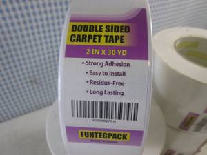 (CS) 8 Rolls of Double Sided Carpet Tape 2 x 30 Yd