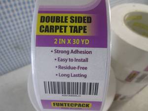 (CS) 8 Rolls of Double Sided Carpet Tape 2 x 30 Yd