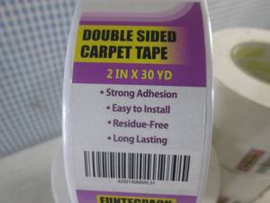 (CS) 8 Rolls of Double Sided Carpet Tape 2 x 30 Yd