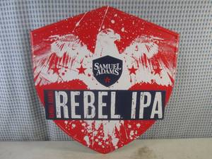 (FS) Samuel Adams Rebel IPA Tin Bar Sign 16 12 x 18