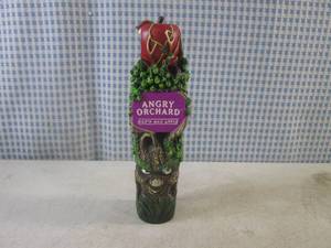 (BS) Short Angry Orchard Hopn Mad Apple Beer Tap Handle 8
