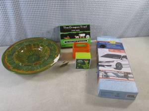 (EW5) Windshield Cover, Card Game, Vintage Ashtray (Damaged) Etc