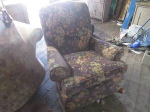 (GRG) Floral Print Rocking Chair...