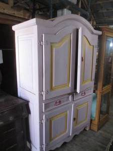 (GRG) Vintage Wood Farmhouse Kitchen Pantry 78 34 H x 48 W x 24 D