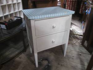 (GRG) Vintage Wood 2-Drawer Cabinet 30 H x 23 W x 15 D