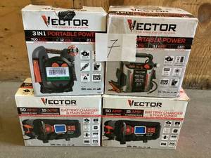 Lot of assorted Vector Portable Power Stations various model and conditions customer returns
