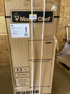 Magic Chef 7.3 cu. ft. 2-Door Mini Fridge in Black with Freezer