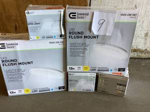 Lot of assorted LED Commercial Electric Lightning see pictures