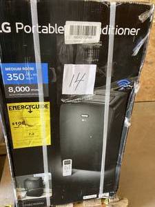 LG 6,000 BTU Portable Air Conditioner Cools 250 Sq. Ft. with Dehumidifier