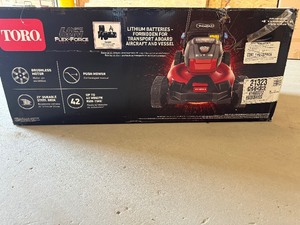 Toro Recycler 21 Inch Deck 60 V Max Push Lawn Mower, With Battery & Charger