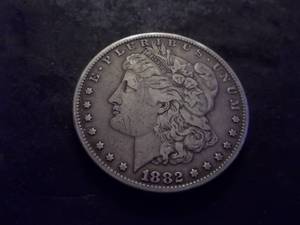 1882 Morgan Silver Dollar