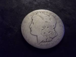 1901 O Morgan Silver Dollar