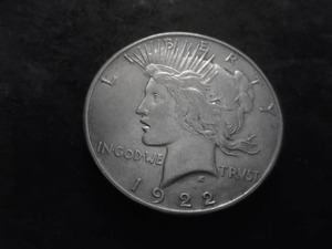 1922 D Peace Silver Dollar