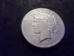 1927 Peace Silver Dollar