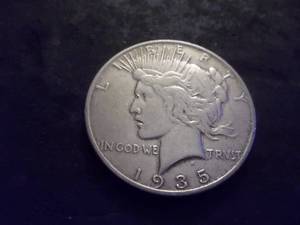 1935 S Peace Silver Dollar