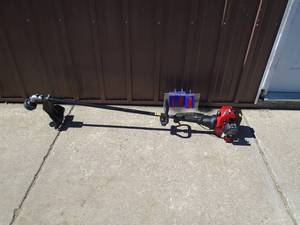 Craftsman nearly new 2 cycle weed trimmer. Tested & works. As shown.