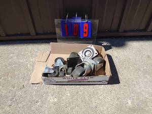 Flat of casters. As shown.
