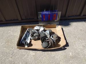 Flat of casters. As shown.