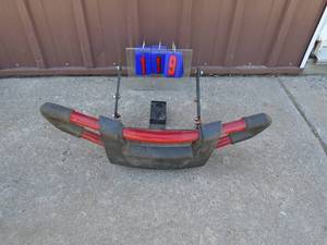 Craftsman retractable front bumper for lawn tractors. As shown.