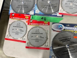 SAW BLADES 5) 10, 6) 7, & 1) 7-14