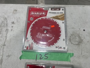 1) 8-12 DIABLO 60 TOOTH FINE FINISH BLADE, & 1) 8-14 DIABLO 24 TOOTH FRAMING BLADE