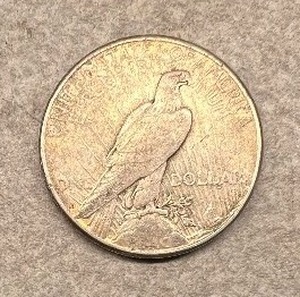 1923S PEACE DOLLAR 90% SILVER