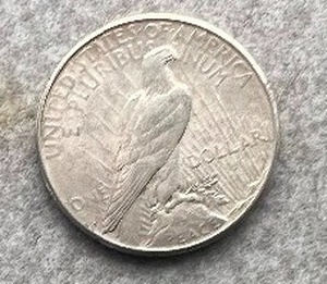 1923S PEACE DOLLAR 90% SILVER