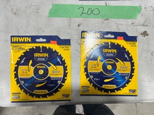 4) IRWIN 7-14 24 TOOTH DECKING SAW BLADES