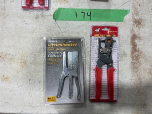 STAPLER, SCREWDRIVER SET, & 2 LEATHER PUNCHES