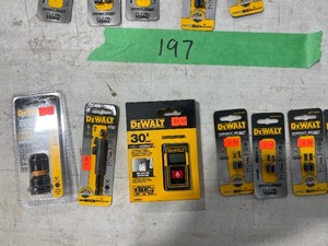 DEWALT 30 LASER MEASURE W 14 HEX SHANK ADAPTER & BITS