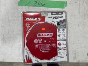 2) DIABLO 10 BLADES, 100T THIN ALUMINUM & 50T COMBINATION BLADE
