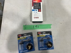 2) HOBBY AIRBRUSH SETS & WELLER 15PC WOODBURNING HOBBY IRON KIT