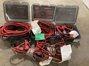 lot 16 image: Lot of Husky 20 ft. 4-Gauge Booster Cables Customer Returns See Pictures