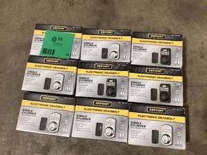 lot 38 image: Lot of Assorted Defiant Electronic Deadbolt Single Cylinder Various Models and Conditions Customer Returns See Pictures