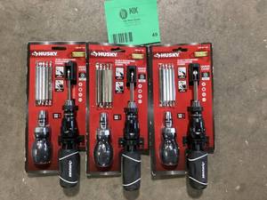 lot 49 image: Lot of Husky 12N1Stubby Screwdriver Combo Customer Returns See Pictures