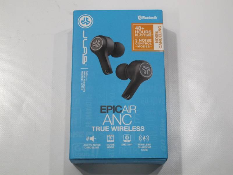 lot 818 image: JLab EPIC AIR ANC TRUE WIRELESS EARBUDS 2ND GEN - Black