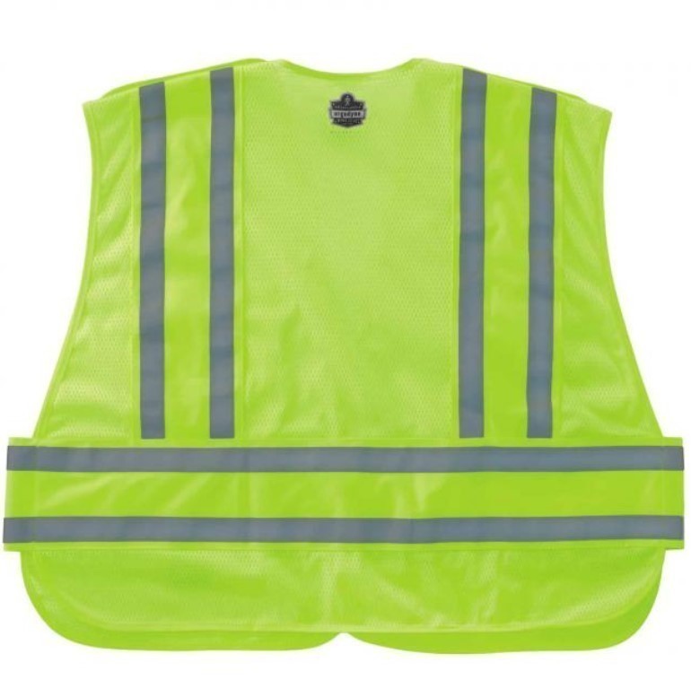 lot 851 image: NEW GloWear 8244PSV Expandable Hi-Vis Public Safety Vest - Type P, Class 2 - Lime XLXXL