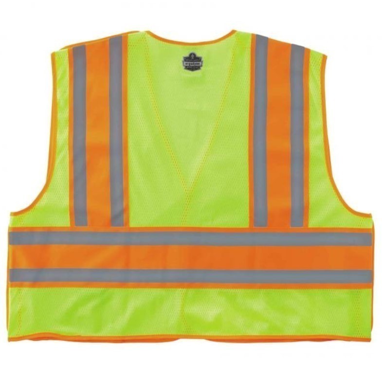 lot 852 image: NEW GloWear 8245PSV Hi-Vis Public Safety Vest - Type P, Class 2 - Lime 2XL3XL