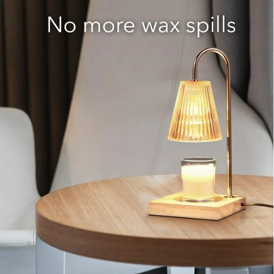 lot 721 image: Dartwood Candle Warmer Lamp with Adjustable Brightness and Timer Function - Candle Wax Warmer for Home Dcor