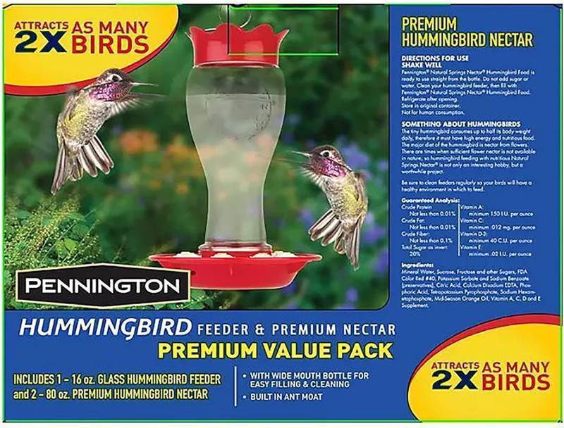 lot 278 image: NEW Pennington Hummingbird Feeder & Premium Nectar Pack