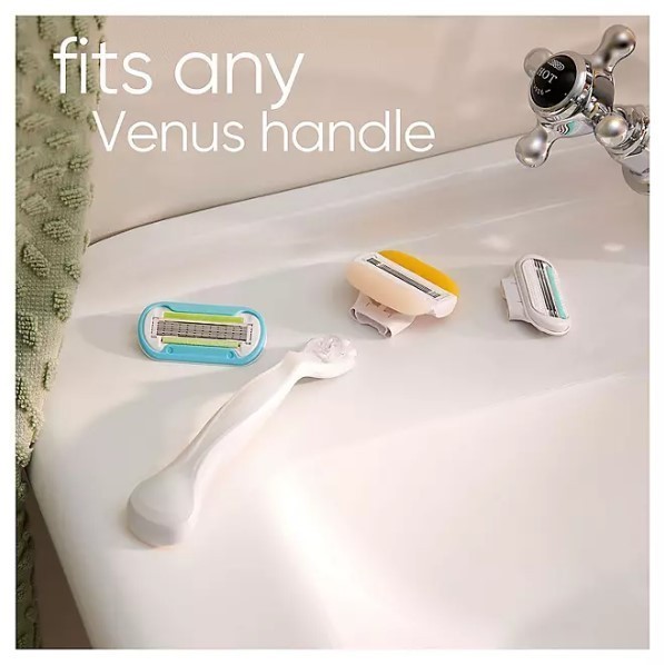 lot 279 image: NEW Venus Comfortglide Womens Razor Handle  10 Cartridges, Olay Coconut