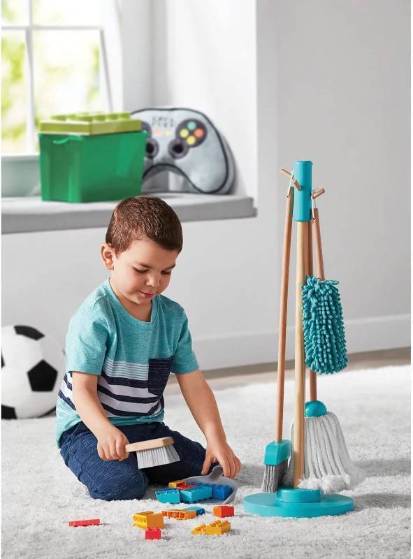 lot 372 image: NEW Members Mark Wooden Cleaning Playset
