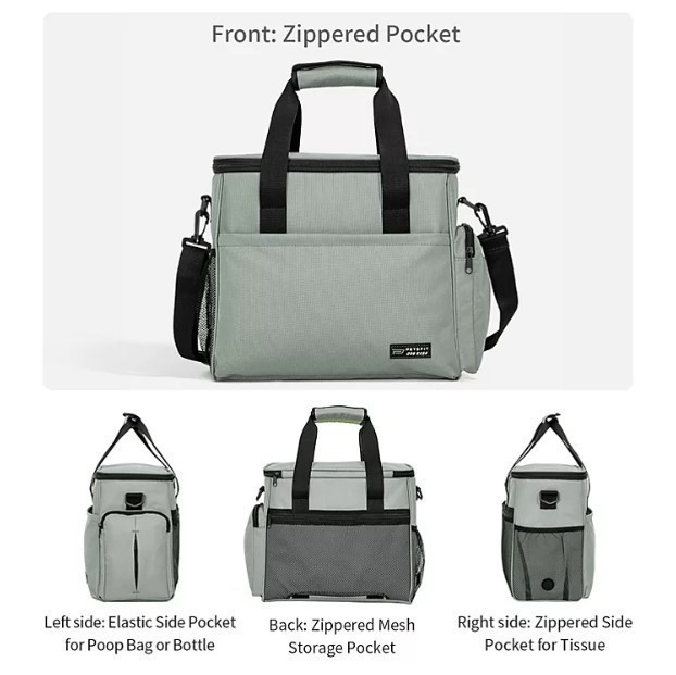 lot 384 image: NEW PetsFit Week Away Pet Travel Bag  Accessories - Gray